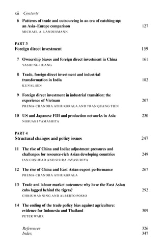 The Rise Of Asia Trade And Investment In Global Perspective 1st Edition ...