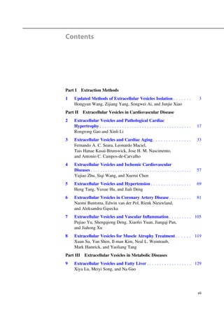 Extracellular Vesicles In Cardiovascular And Metabolic Diseases 1st Ed ...