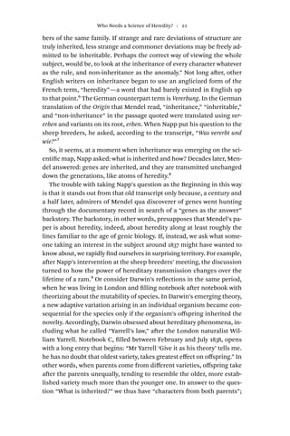 Radick Springer Disputed Inheritance The Battle Over Mendel And The Future Of Biology ...