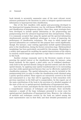 Spectralspatial Classification Of Hyperspectral Remote Sensing Images ...