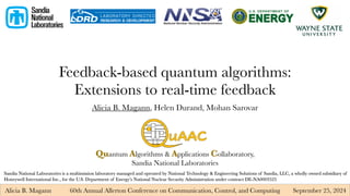 Alicia Magann Optimal Quantum Algorithm Slides | PDF