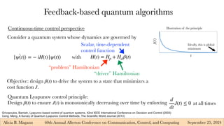 Alicia Magann Optimal Quantum Algorithm Slides | PDF