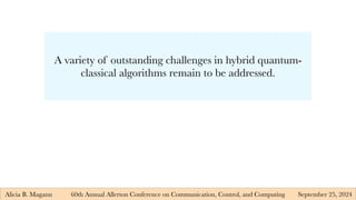 Alicia Magann Optimal Quantum Algorithm Slides | PDF