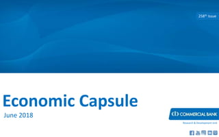 Economic Capsule
June 2018
258th Issue
Research & Development Unit
 
