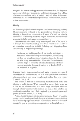 Inclusive Equality A Vision For Social Justice Sally Witcher | PDF