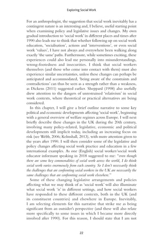 Exploring Social Work An Anthropological Perspective Linda Bell | PDF