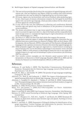 Language Counter Memory Practice Multilingual Aspects Of Signed Language Communication And Disorder ...