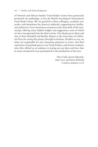 Food Politics And Society Social Theory And The Modern Food System ...
