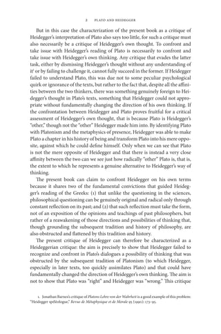 Plato And Heidegger A Question Of Dialogue Francisco J Gonzalez | PDF