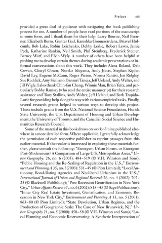 Norma Rantisi The Neoliberal City Governance Ideology And Development In American ...
