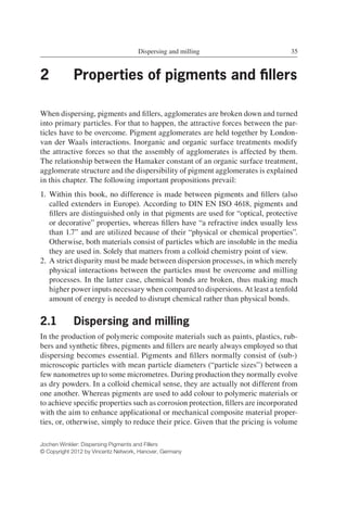 Dispersing Pigments And Fillers Jochen Winkler | PDF