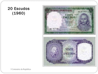 20 Escudos (1960) I Centenário da República 