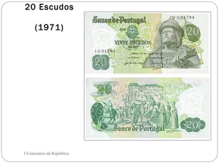 20 Escudos  (1971) I Centenário da República 