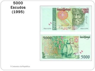 5000 Escudos (1995) I Centenário da República 