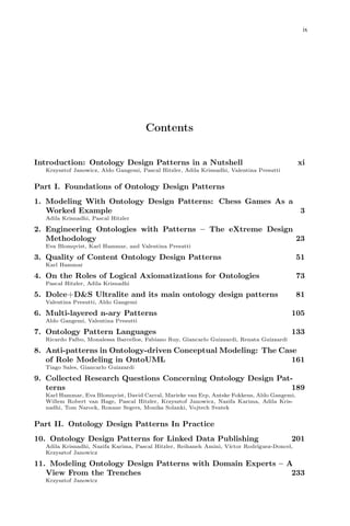 Ontology Engineering With Ontology Design Patterns Foundations And ...