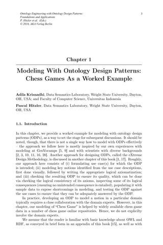 Ontology Engineering With Ontology Design Patterns Foundations And ...