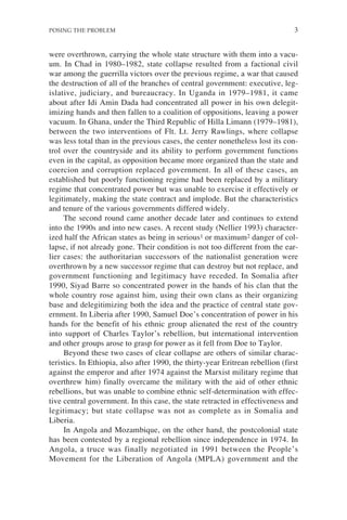 State Collapse Collapsed States The Disintegration And Restoration Of Legitimate ...