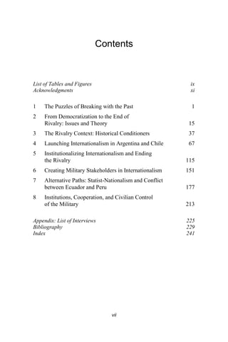 Democratization And Military Transformation In Argentina And Chile ...