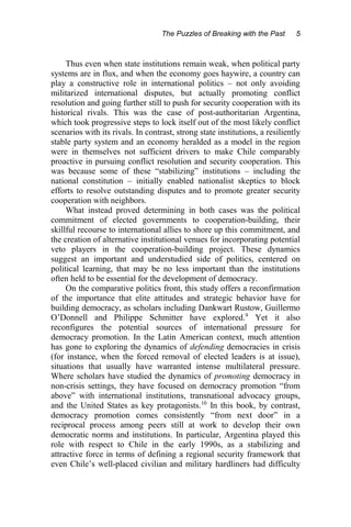 Democratization And Military Transformation In Argentina And Chile ...