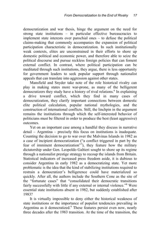Democratization And Military Transformation In Argentina And Chile ...