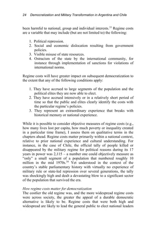 Democratization And Military Transformation In Argentina And Chile ...