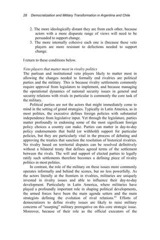 Democratization And Military Transformation In Argentina And Chile ...