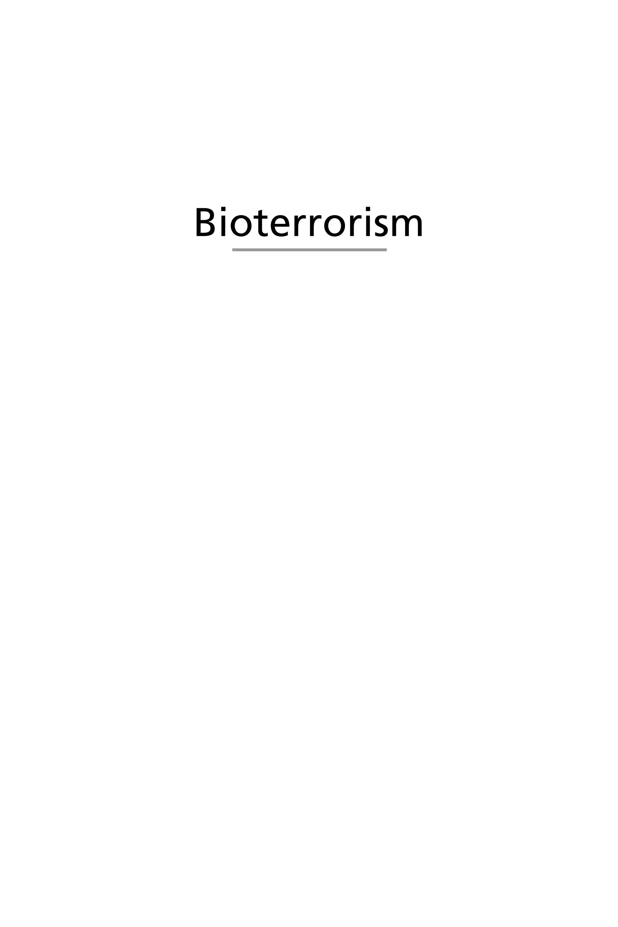 Bioterrorism
Wenger_FM.qxd 12/14/06 11:29 AM Page i
 