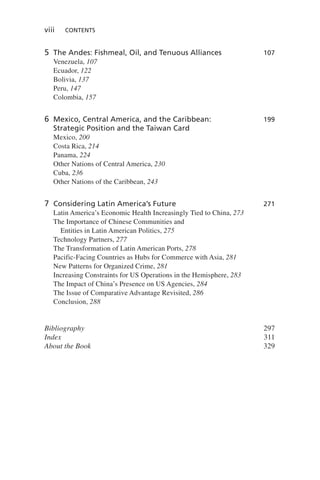 China In Latin America The Whats And Wherefores R Evan Ellis | PDF
