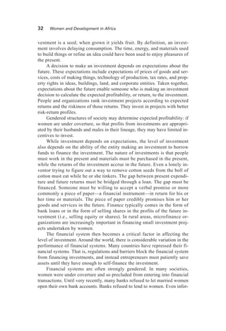 Women And Development In Africa How Gender Works Michael Kevane | PDF