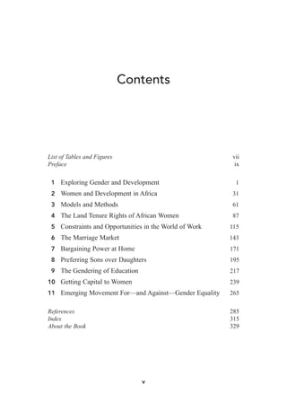 Women And Development In Africa How Gender Works Michael Kevane | PDF