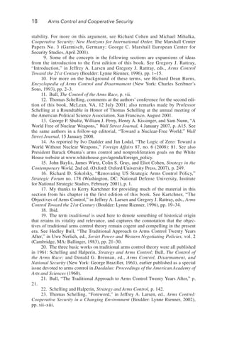 Arms Control And Cooperative Security Jeffrey A Larsen Editor James J ...