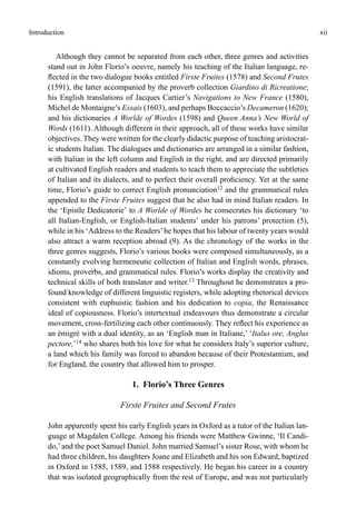 Word Florio John Florio A Worlde Of Wordes Hermann W Haller | PDF