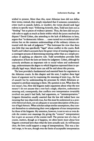 Disputes And Democracy The Consequences Of Litigation In Ancient Athens ...