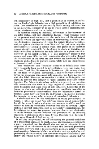 Masculinity And Femininity Their Psychological Dimensions Correlates ...