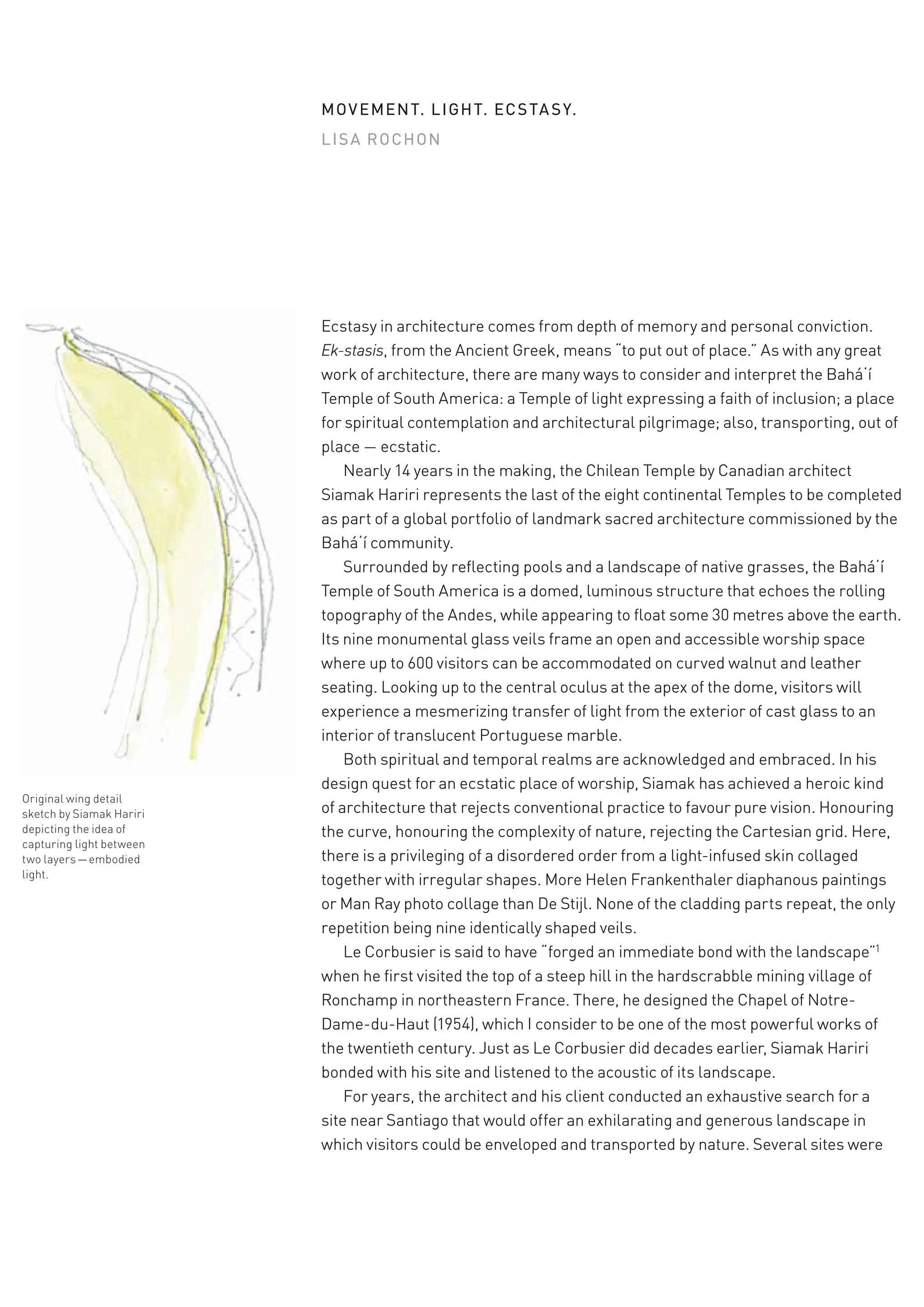 Embodied Light The Bah Temple Of South America Hariri Pontarini ...