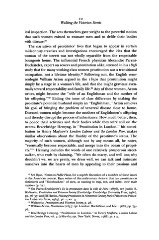 Judith R Walkowitz Walking The Victorian Streets Women Representation And The City Deborah ...