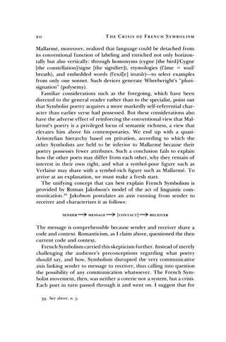 Unifying Symbolism The Crisis Of French Symbolism Laurence Porter | PDF