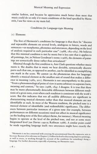 Musical Meaning And Expression Stephen Davies | PDF