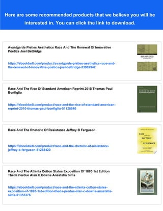 Race And The Avantgarde Experimental And Asian American Poetry Since ...