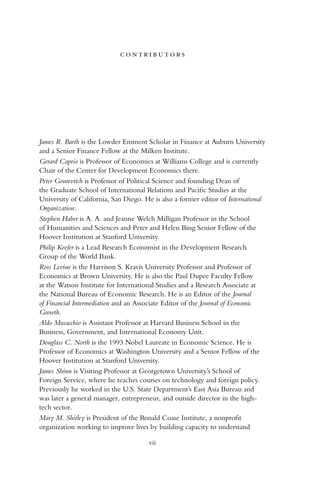 Political Institutions And Financial Development Stephen Haber Editor ...