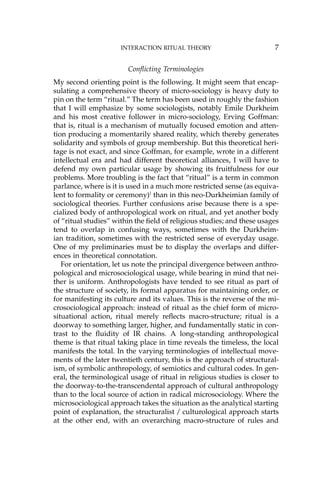Interaction Ritual Goffman Interaction Ritual Chains Course Book Randall Collins | PDF