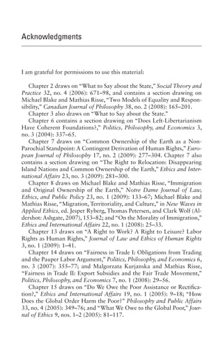 Mathias Risse On Global Justice Core Textbook Mathias Risse | PDF