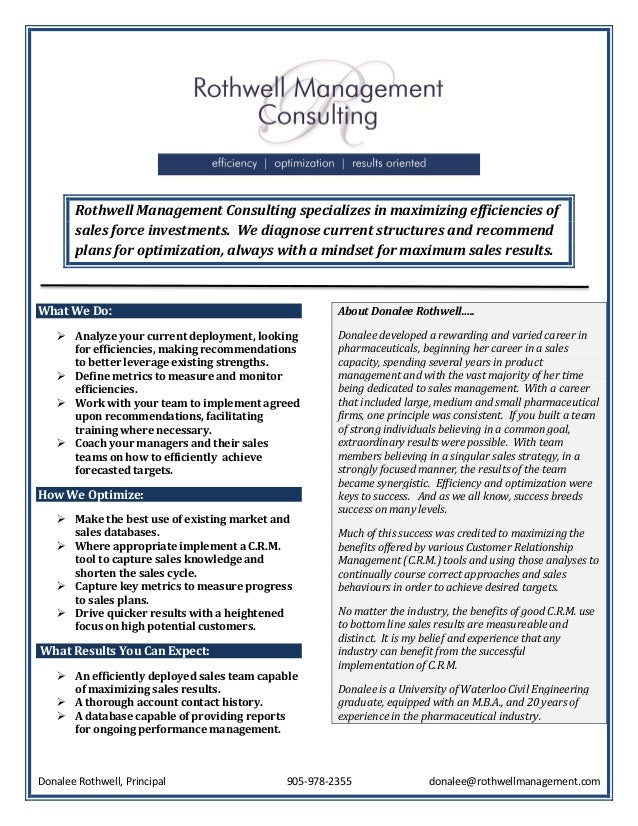 Rothwell Management overview