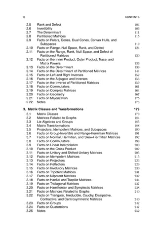 Matrix Mathematics Theory Facts And Formulas Second Edition Second ...