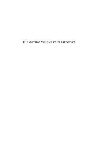 THE GOTHIC VISIONARY PERSPECTIVE
 