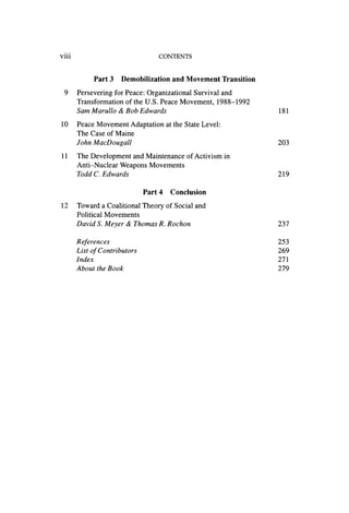 Coalitions And Political Movements The Lessons Of The Nuclear Freeze ...