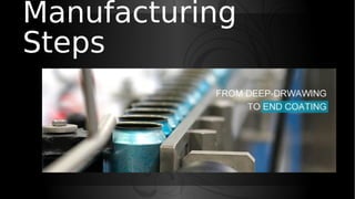 Manufacturing
Steps
 