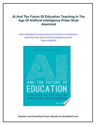 Ai And The Future Of Education Teaching In The Age Of Artificial ...