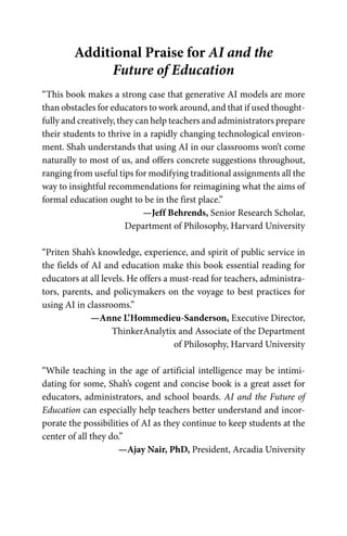 Ai And The Future Of Education Teaching In The Age Of Artificial ...