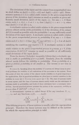 Stochastic Systems Theory And Applications V S Pugachev Igor Sinitsyn | PDF
